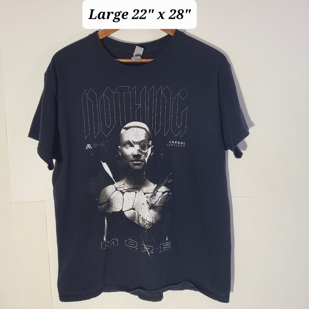 Nothing More Carnal Men's Black Large Band T-Shirt
